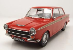 MOD18532 - Voiture de 1966 couleur rouge et gold - FORD Lotus Cortina Mk.I