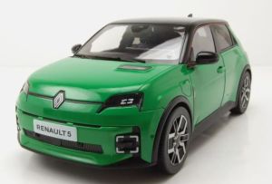 NOREV185502 - Voiture de 2024 couleur verte avec toit noir - RENAULT 5 E-Tech 100% Electrique
