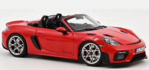 NOREV187271 - Voiture cabriolet de 2023 couleur rouge - PORSCHE 718 Spyder RS avec pack Weissach