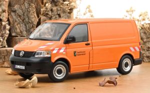 NOREV188618 - Véhicule communal de 2003 couleur orange - VW Transporter
