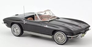 NOREV189055 - Voiture de 1963 couleur noir - CHEVROLET Corvette Sting Ray Cabriolet