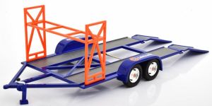 Remorque porte voiture UNION 76 avec support pour pneus