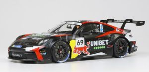 IXO18RMC226.22 - Voiture du PORSCHE CARRERA CUP Zolder 2024 pilotée par Kale ROVANPERA - PORSCHE 911 GT3 CUP #69