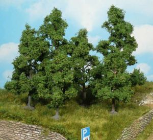 HEK1932 - Décor pour diorama - 5 Arbres fruitiers de 5 à 8cm