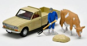 TOMLV-195D - Voiture de couleur bleu - NISSAN Gloria