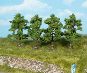 HEK1965 - Décor pour diorama - 5 Arbres fruitiers de 7cm