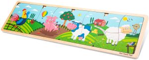 NCT10450 - Puzzle en bois 4 en 1 - Les animaux de la ferme