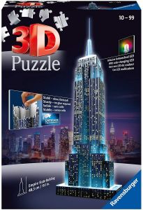 RAV125661 - Puzzle 3D Empire State Building illuminé – 216 Pièces