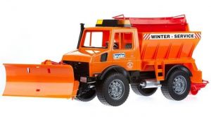 UNIMOG de déneigement Avec lame et saleuse Ech:1/16