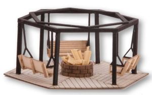 Accessoire pour Diorama - Barbecue avec balançoires