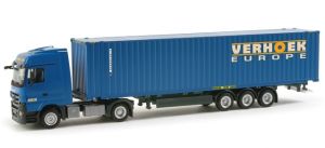 HER156325 - Camion porte container et container VERHOEK - MERCEDES Actros LH08 4x2