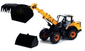 DIECI Agri pivot T90 Plus articulée sur pneus avec griffe et godet