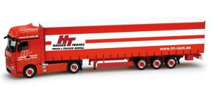 Camion avec semi tautliner MERCEDES Actros Giga de l'entreprise HAUSER TRUCKS