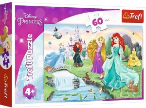 TRF17361 - Puzzle Disney Princesses : Rencontre avec les princesses – 60 Pièces