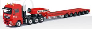 MAN TGX SLT 4 avec plateau surbaissée NOLTE KRANE