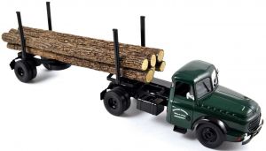 NOREV879996 - Camion 4x2 WILLEME LD610 avec remorque grumière 1 essieu