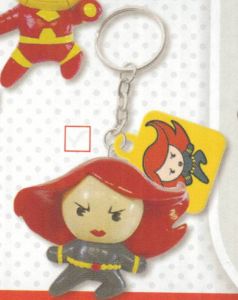 BLACK WIDOW figurine MARVEL porte clé - 2 stickers fournis