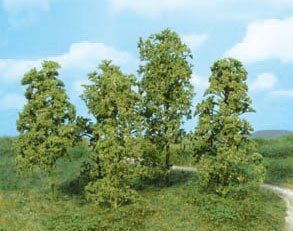 HEK1641 - Lot de 12 arbres naturels "Vert moyen"