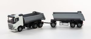 EMEK20352 - Camion porteur avec benne - VOLVO FH 6x4 Blanc