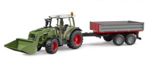 BRU2182 - Tracteur avec chargeur et remorque – FENDT Vario 211