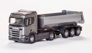EMEK22483 - Camion avec benne - SCANIA R500 Next Génération gris 4x2