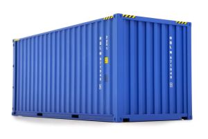 MAR2323-01 - Container maritime de couleur bleu 20 pieds