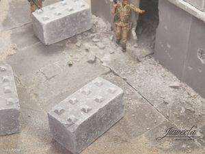JUW23410 - Accessoire pour diorama - Blocs de bétons - 8 pièces