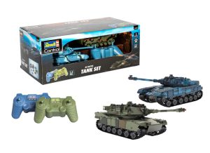 REV24438 - Maquette à assembler et à peindre RC battles set battlefield tanks - Deux chars télécommandés