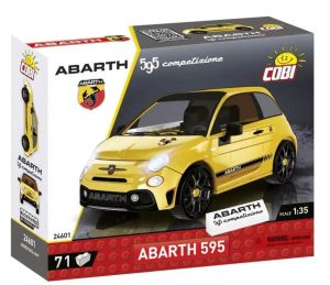 COB24601 - Jeu de construction - 71 pcs - FIAT Abarth 595 Competizione de couleur jaune