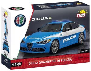 COB24606 - Jeu de construction - 93 pcs - ALFA ROMEO Gulia Quadrifoglio POLIZIA