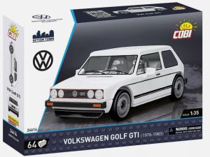 COB24614 - Jeu de construction - 64 pcs - VW Golf de couleur blanche 1976 -1983