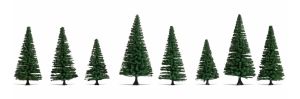 NOC25640 - Décor pour diorama – 8 Sapins Hauteur de 8 à 12 cm