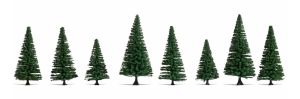 NOC25640 - Décor pour diorama – 8 Sapins Hauteur de 8 à 12 cm