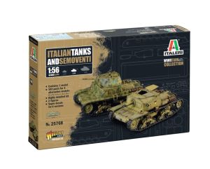 ITA25768 - Maquette à assembler et à peindre - Char et canons automoteurs Italiens