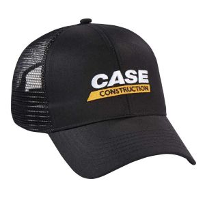 266586 - Casquette de couleur noir avec arrère en maille - CASE Construction