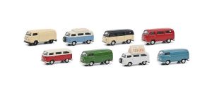 SCH26685 - Lot de 8 pièces – camping-car van VOLKSWAGEN T2A bus