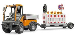 BRU2693 - Véhicule avec plateau et panneau de signalisation routiére - VarioCar