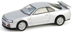 GREEN28160-E - Voiture sous blister 25e anniversaire SKYLINE - NISSAN Skyline GT-R V-SPEC  1999 Argent