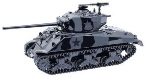GREEN28170-D - Voiture de la série BLACK BANDIT sous blister - SHERMAN M4 76 Long Barrell