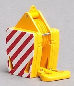 YCC207-2 - Accessoire de couleurs Jaune, rouge et blanc - Crochet 93 Tonnes 3 Poulies