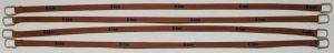 Ensemble de 4 sangles de lvage marron foncé de 20cm 6 tonnes