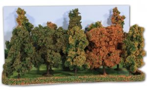 Lot de 10 arbres de forêts d'automne 10-14cm