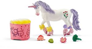 SHL42173 - Figurine SCHLEICH kit de soin et nourriture pour licorne et pégase