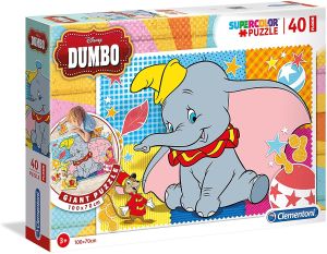 CLE25461 - Puzzle dimensions 100x70 cm – Dumbo – 40 Pièces