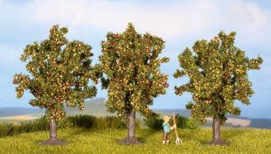 3 Arbres hauteur 4.5 cm - Pommiers