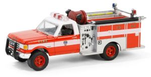 GREEN30550 - Voiture sous blister 16e Anniversaire - pompiers du département de New York - FORD F-350 mini Pumper 1987