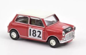 NOREV310522 - Voiture de 1964 couleur rouge n°182 - MINI COOPER S