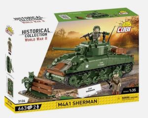 COB3126 - Jeu de construction - 661 pcs - SHERMAN M4A1