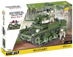 COB3129 - Jeu de construction - 511 pcs - M3 Stuart - 2in1