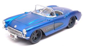 MST31323BL - Voiture cabriolet de 1957 couleur bleue - CHEVROLET Corvette